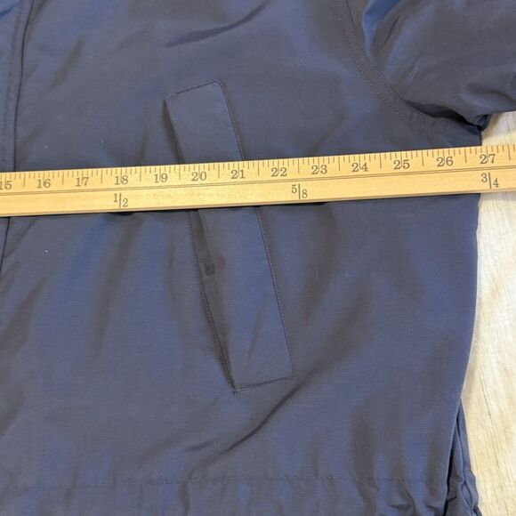 Lands' End Parka Coat Mens Tall XL 46-48 Navy Blue Full Zip Hooded Fleece Lined - Picture 13 of 16